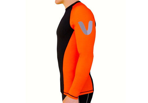 VAIKOBI High Visibility Orange Paddle Top Side View