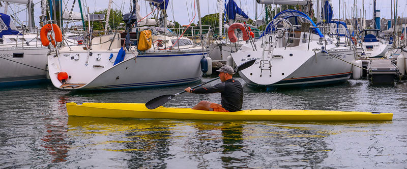 Paddling the 520 on flat water