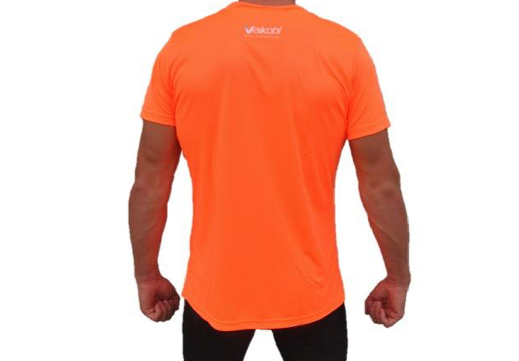 VAIKOBI VOcean S/S Fluro orange back view - man